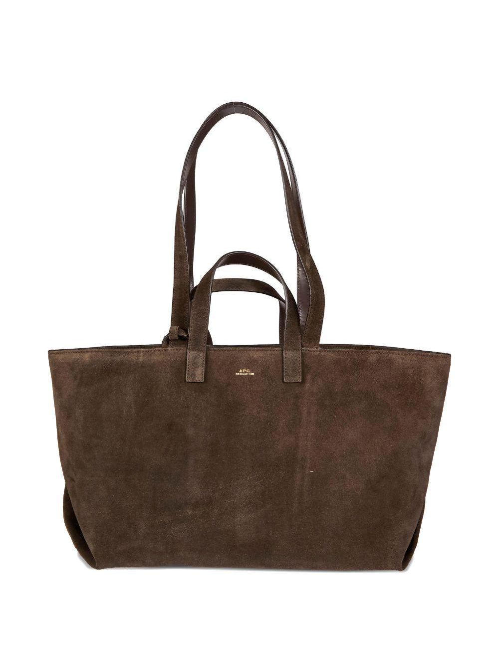 Borsa tote le drummer in marrone A.P.C. - donna 