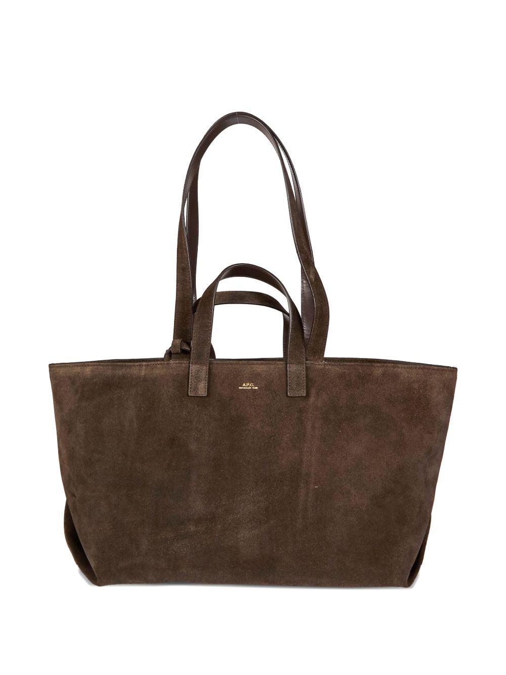Borsa tote le drummer in marrone A.P.C. - donna 