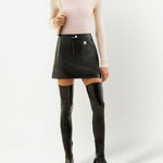 Minigonna Reedition con logo in nero Courrèges - donna 