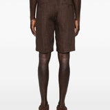 Pantaloncini chino con coulisse in marrone Briglia 1949 - uomo 