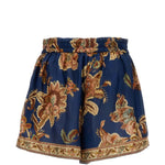 Shorts con stampa paisley aster in blu Zimmermann - donna 