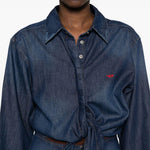 Abito camicia in blu denim Diesel - donna 