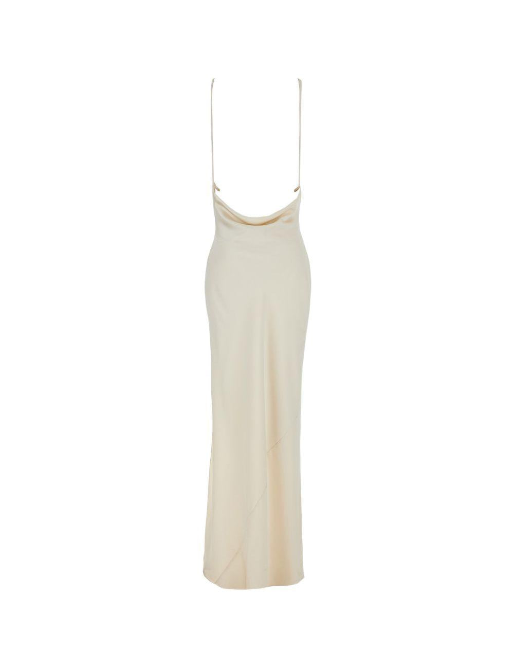 Abito con scollo a scialle in avorio The Andamane - donna 