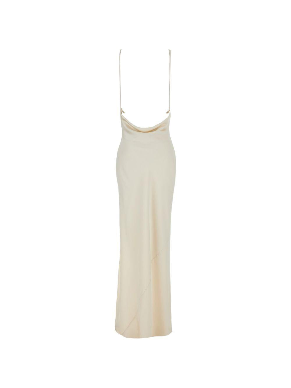 Abito con scollo a scialle in avorio The Andamane - donna 