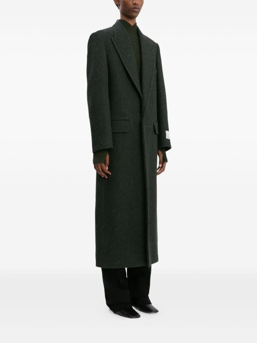 Cappotto in lana in verde Victoria beckham - donna 