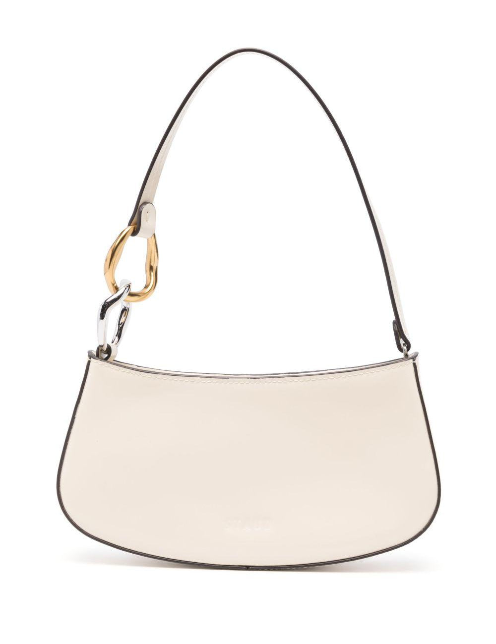 Borsa a spalla ollie in beige - STAUD donna 