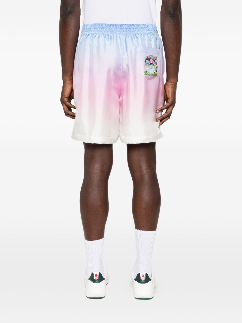 Shorts volcado con coulisse gradiente in multicolore Casablanca - uomo 