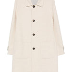 Cappotto monopetto con tasche a toppa in beige Eleventy - uomo 
