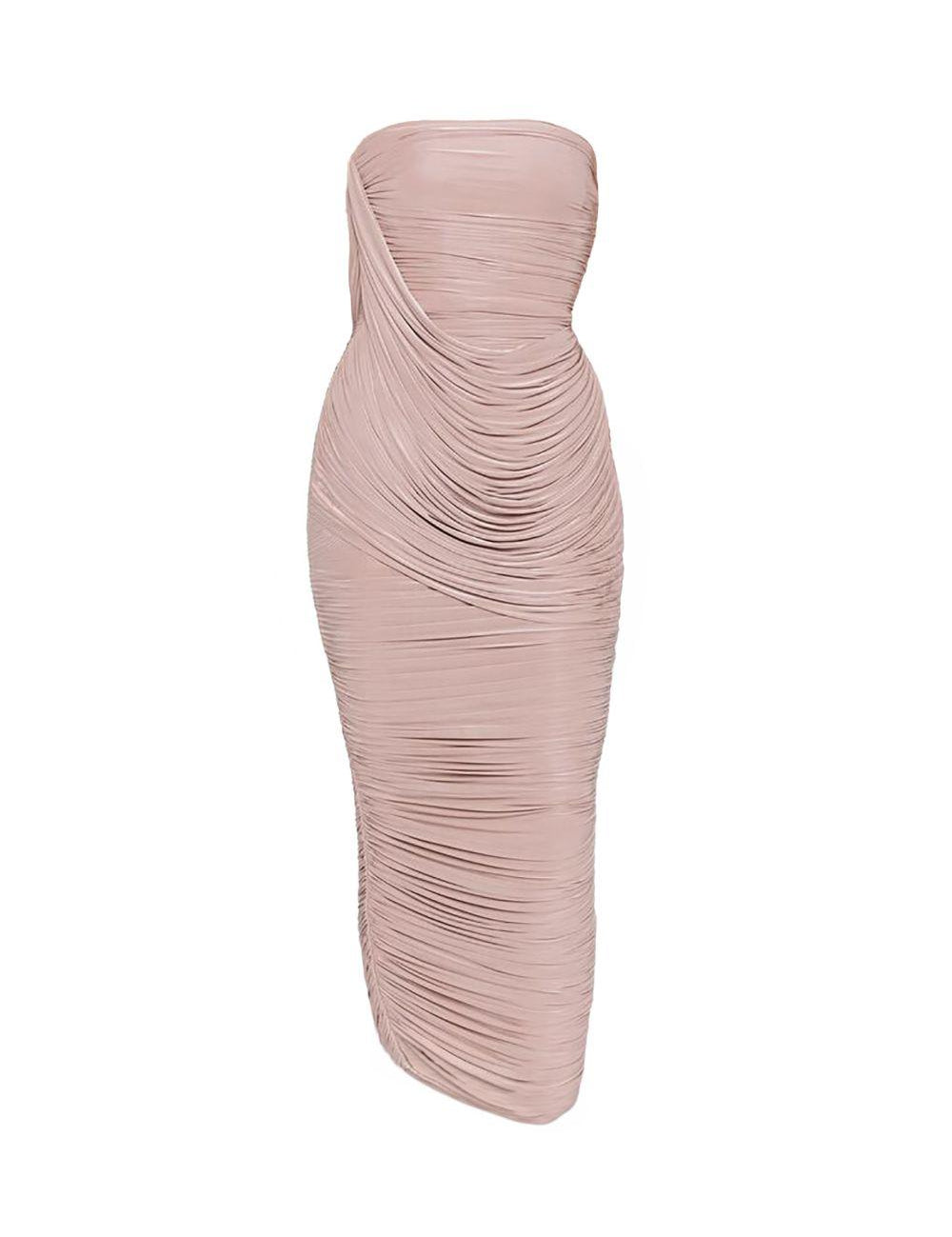 Abito midi drappeggiato in lilla Alex Perry - donna 