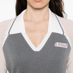 Polo con logo in grigio Casablanca - donna 