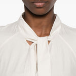 Blusa ascot in bianco LEMAIRE - donna 