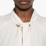 Blusa ascot in bianco LEMAIRE - donna 