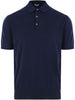 Polo in maglia in blu Caruso - uomo