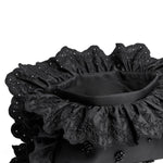 Clutch con ruches in nero Simone Rocha - donna 