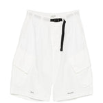 Pantaloncini con chiusura a fibbia in bianco Undercover - uomo 
