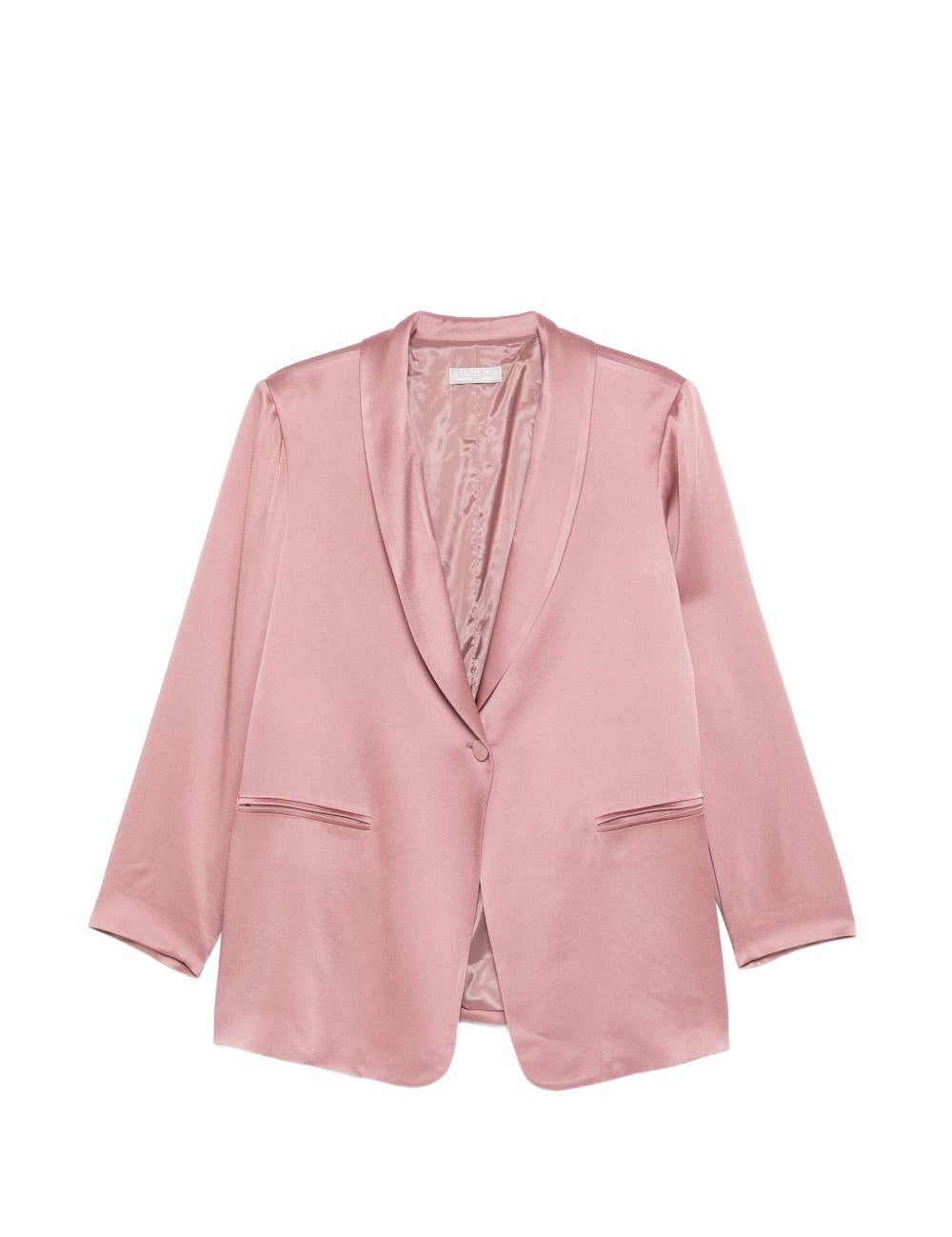 Giacca monopetto satinata in rosa Antonelli - donna 