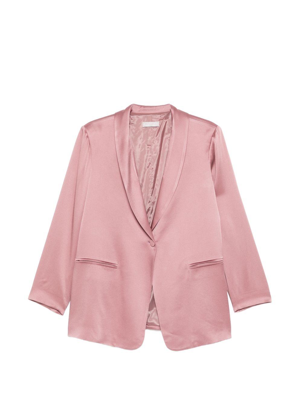 Giacca monopetto satinata in rosa Antonelli - donna 