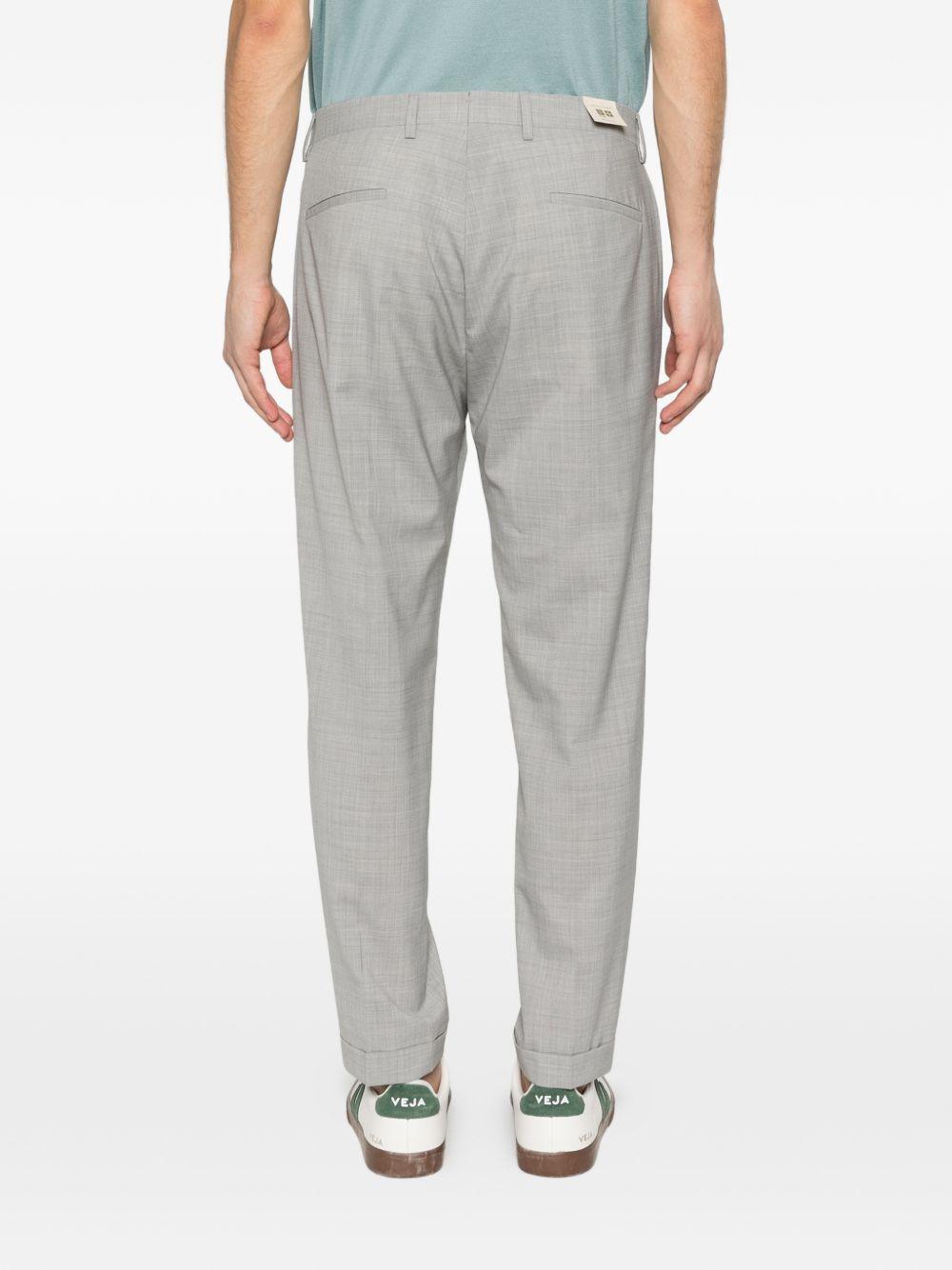 Pantaloni tiberio con pieghe in grigio Briglia 1949 - uomo 