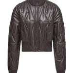 Giacca crop geocamo in marrone Rick Owens x Moncler - unisex<BR/> 