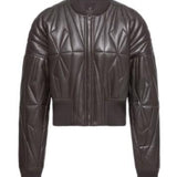 Giacca crop geocamo in marrone Rick Owens x Moncler - unisex<BR/> 