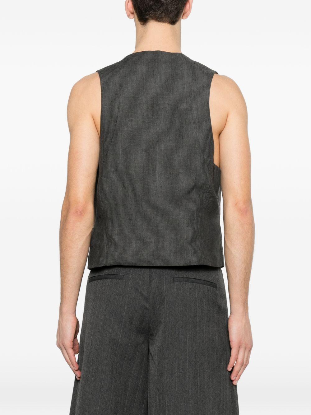 Gilet con bottoni raysan in grigio Jacquemus - uomo 
