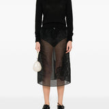 Maglione con decorazione di perle in nero Simone rocha - donna 