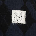 Cardigan con design a rombi in blu Undercover - uomo 