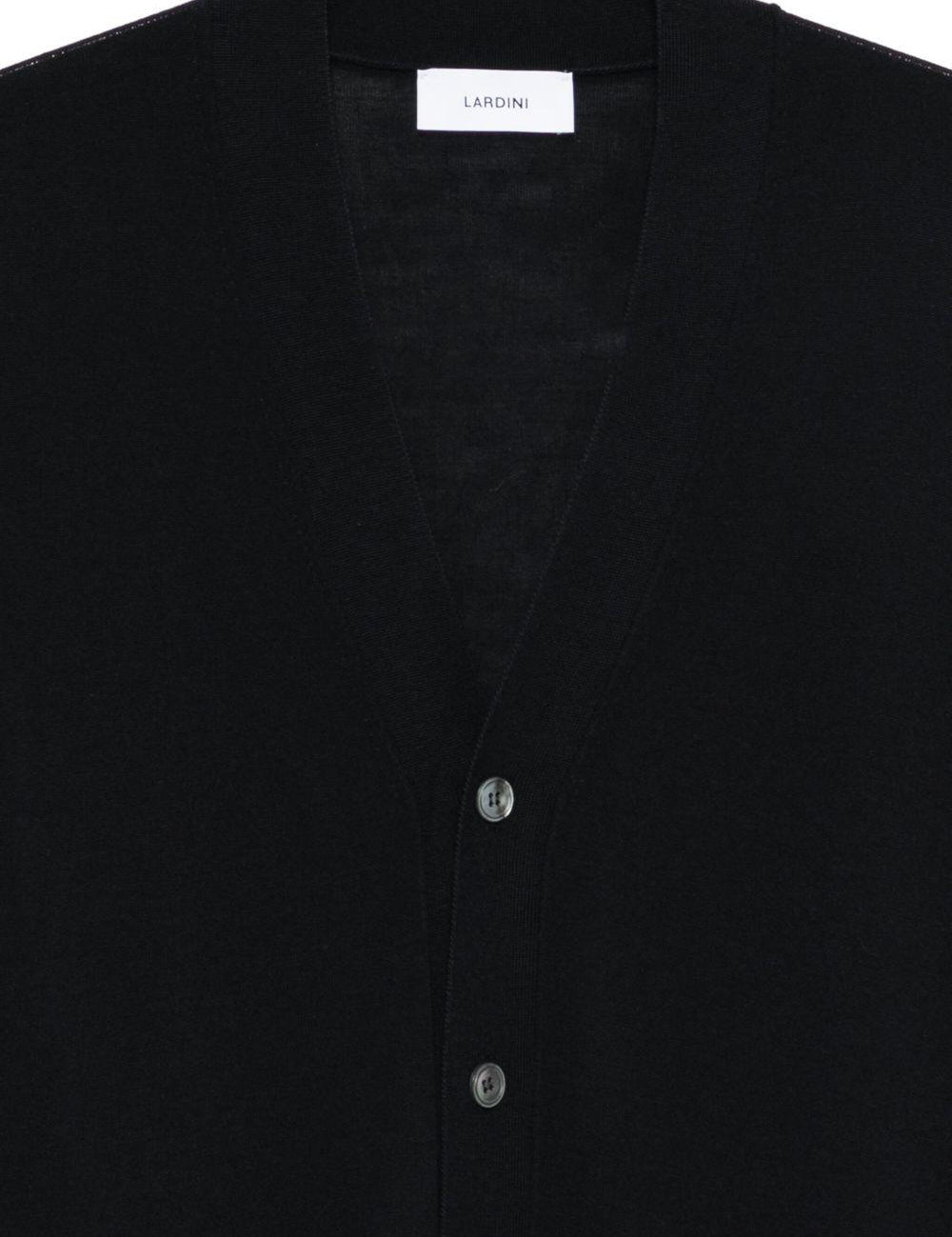 Cardigan con scollo a V in nero 