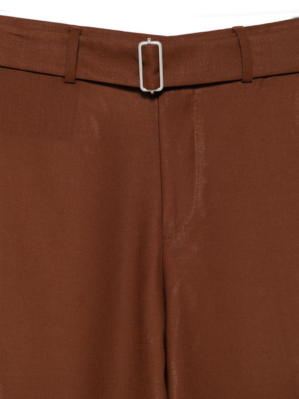 Pantaloni con cintura in marrone Lardini - uomo 