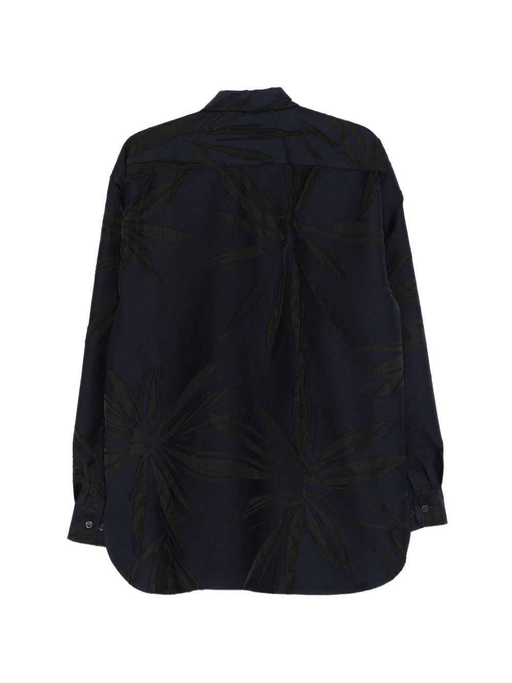 Camicia in viscosa croom in blu Dries van noten - uomo 