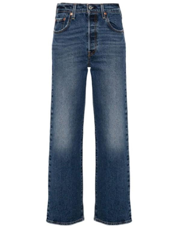 Jeans a gamba dritta robcage in blu 