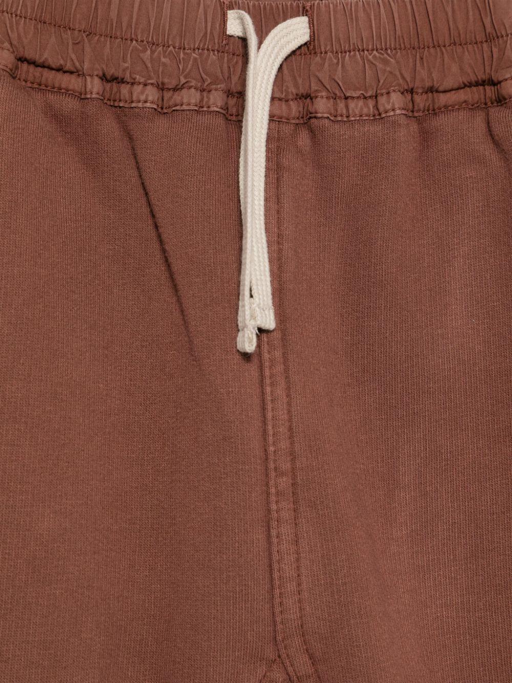 Pantaloni sportivi con coulisse in marrone Rick owens kids - bambini 