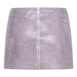 Gonna con catena in viola Self-portrait - donna 