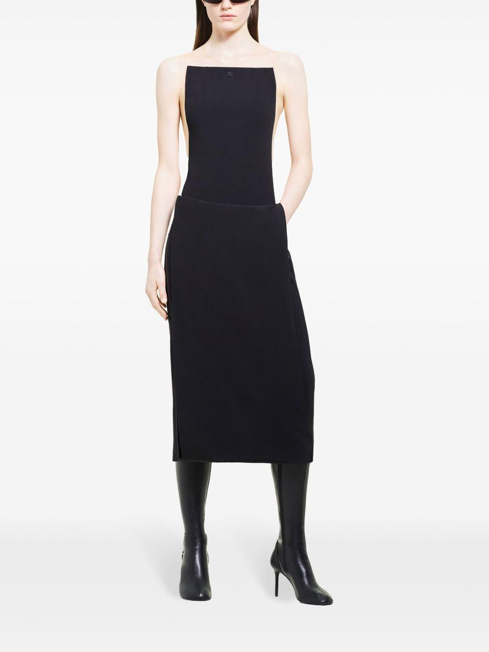 Body Illusion in nero Courrèges - donna 
