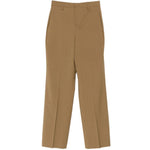Pantaloni con pieghe stirate in marrone Briglia 1949 - donna 