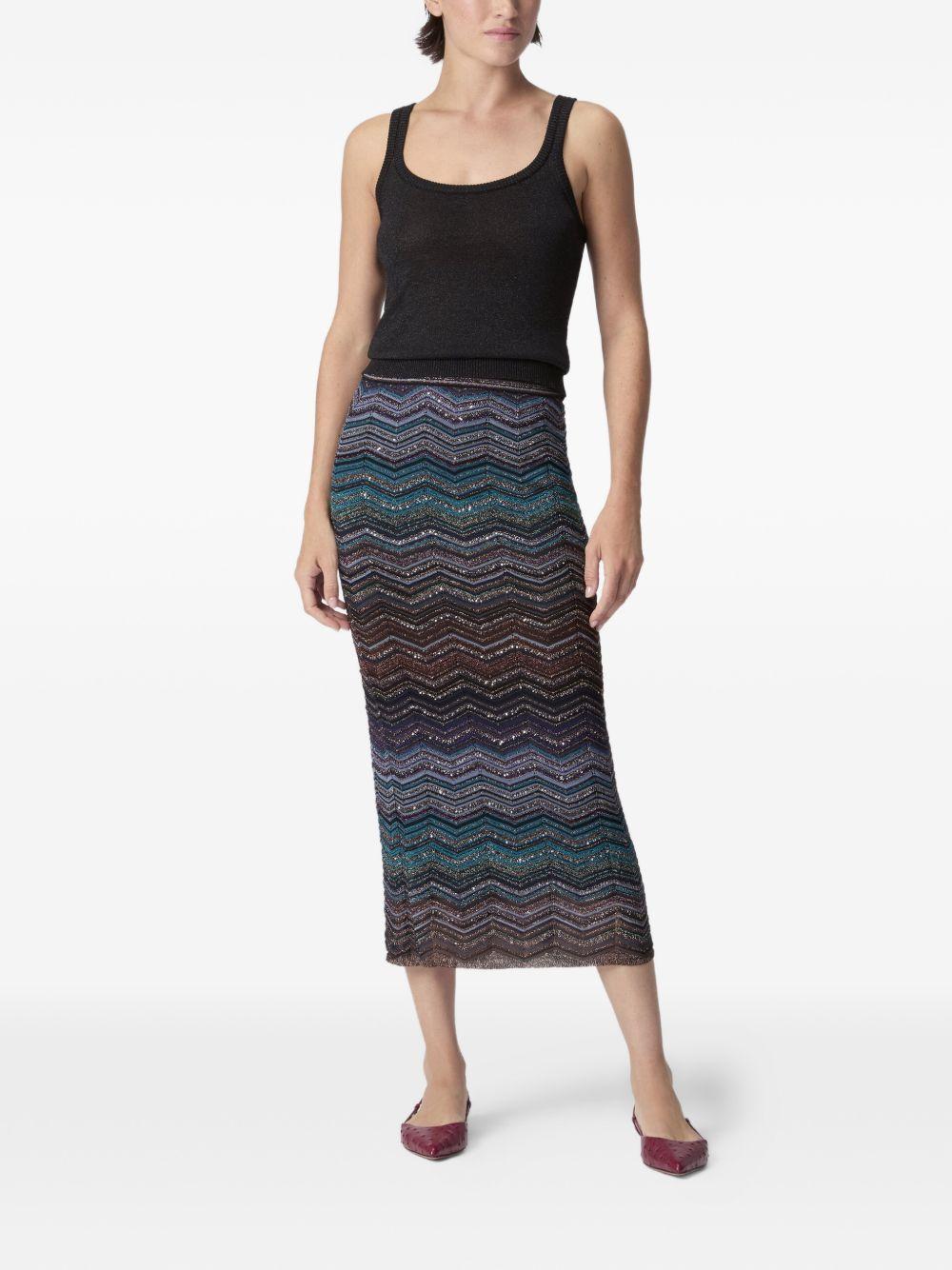 Gonna maxi motivo chevron multicolor Missoni - donna 