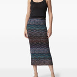 Gonna maxi motivo chevron multicolor Missoni - donna 