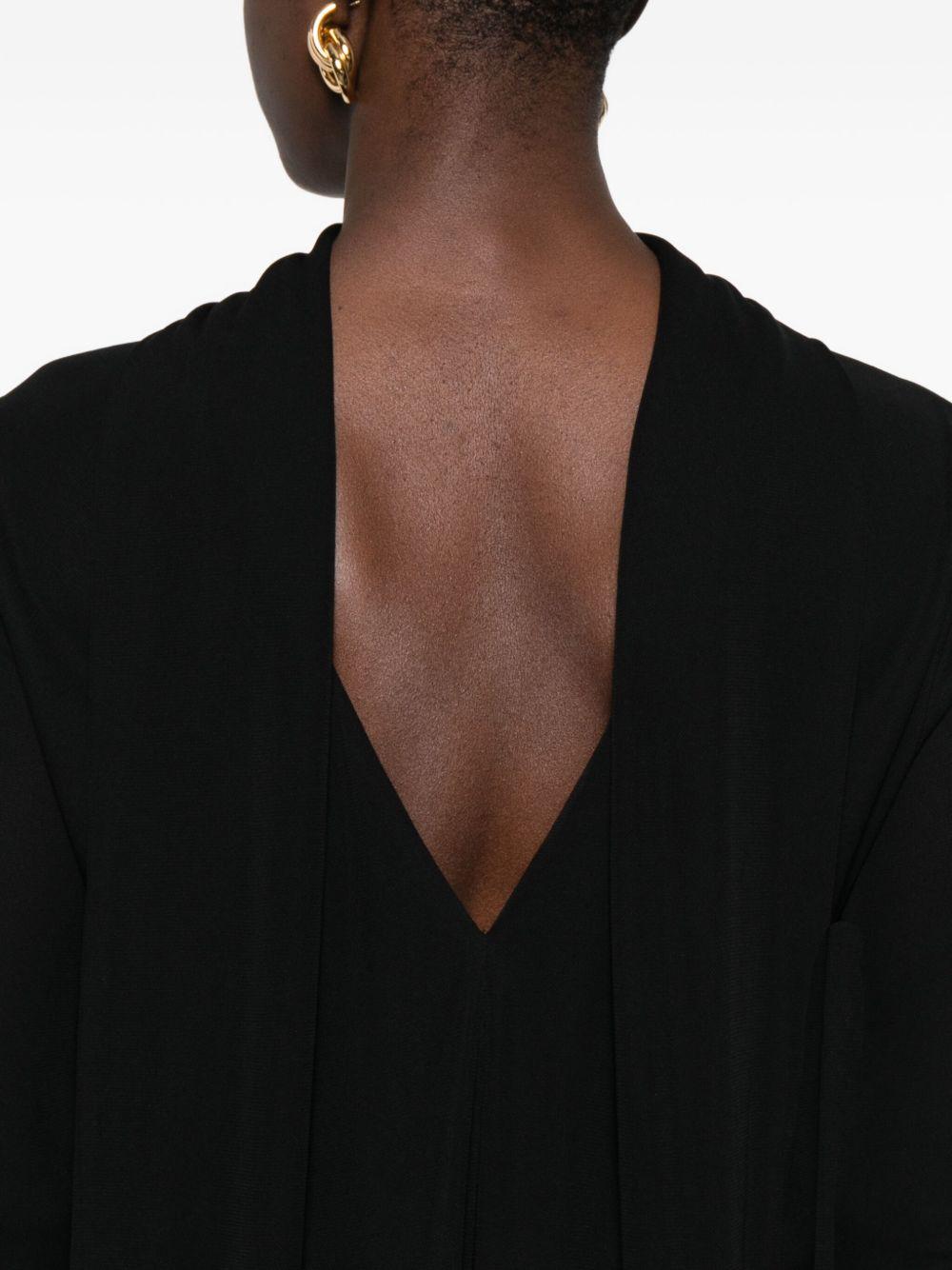 Abito a maniche lunghe Cocoon in nero Toteme - donna 
