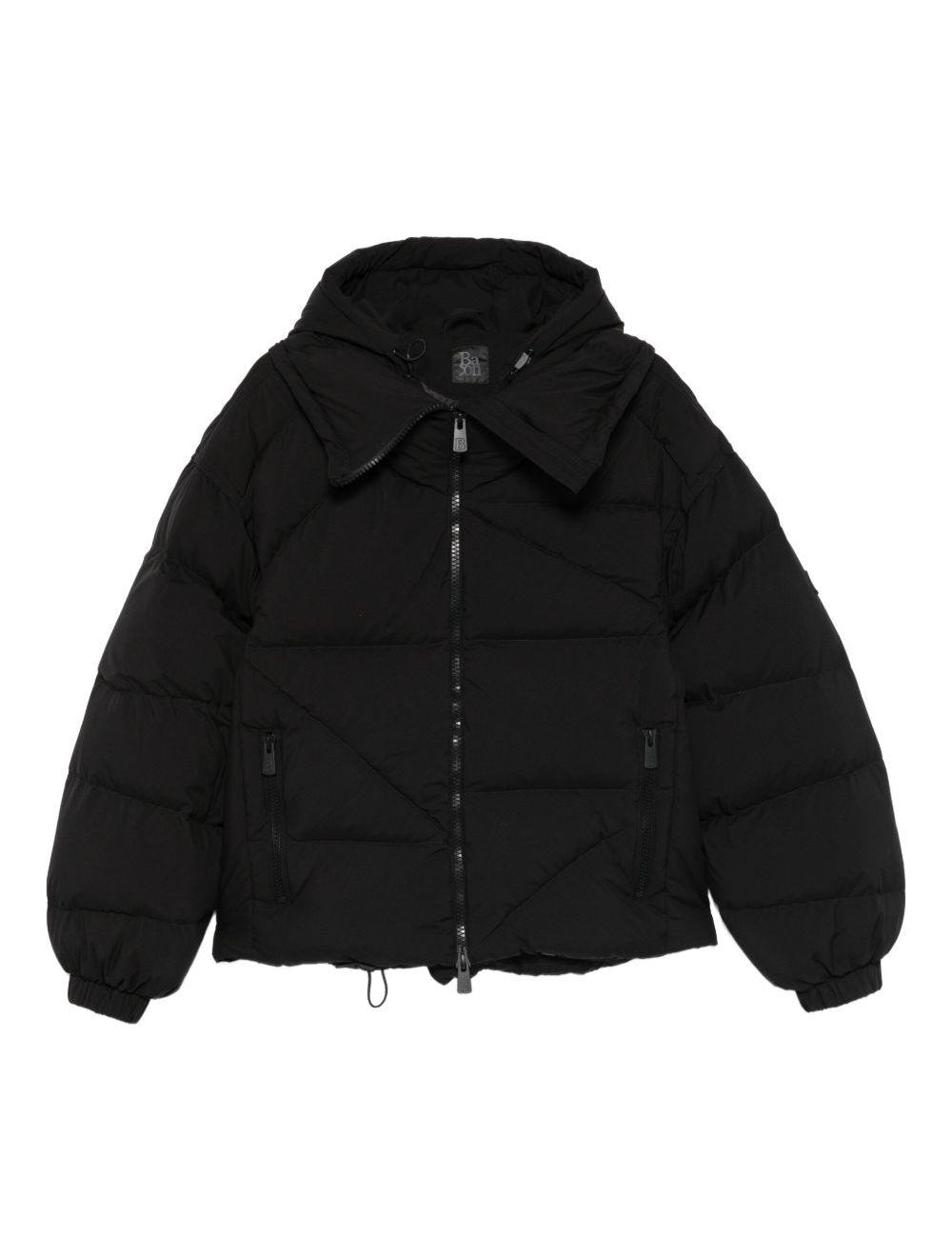 Giacca imbottita con chiusura a zip in nero Bacon - donna 