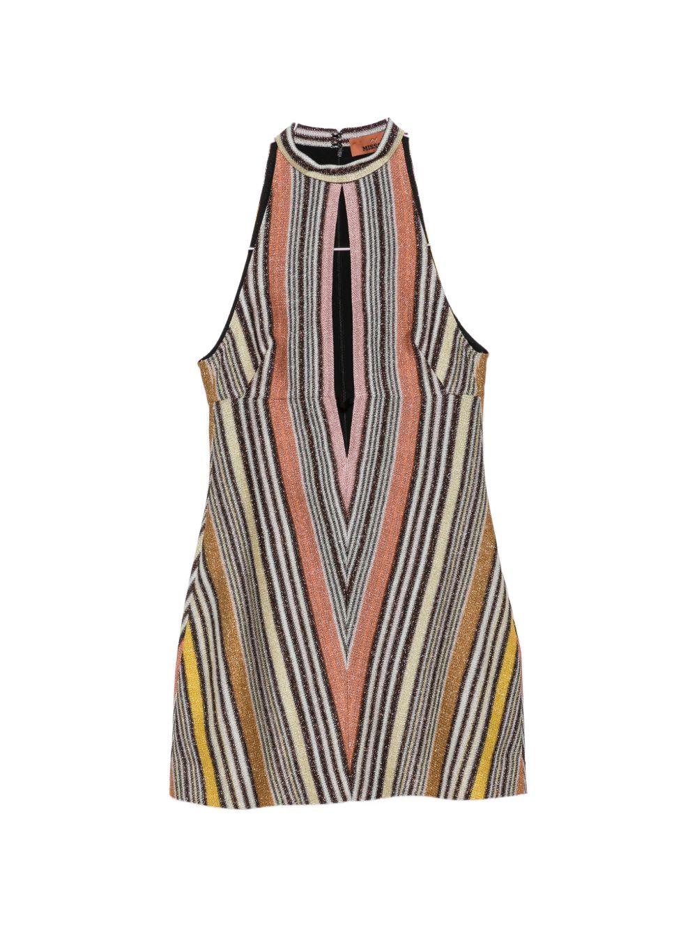 ABITO CORTO SCOLLO ALL'AMERICANA MULTICOLOR MISSONI - DONNA 