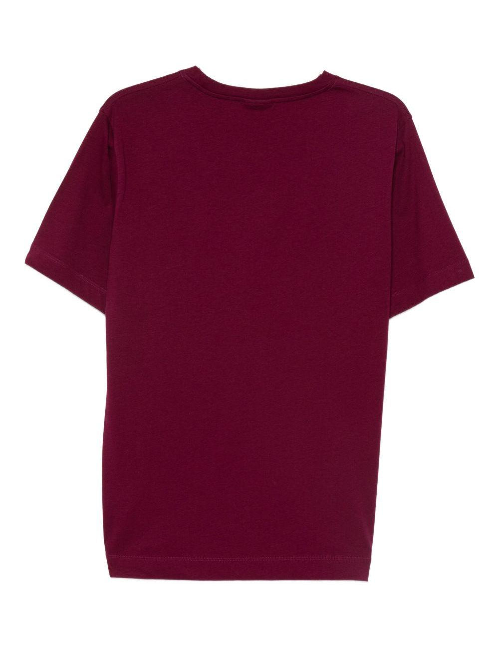 T-shirt a maniche corte hertz in bordeaux Dries van noten - uomo 