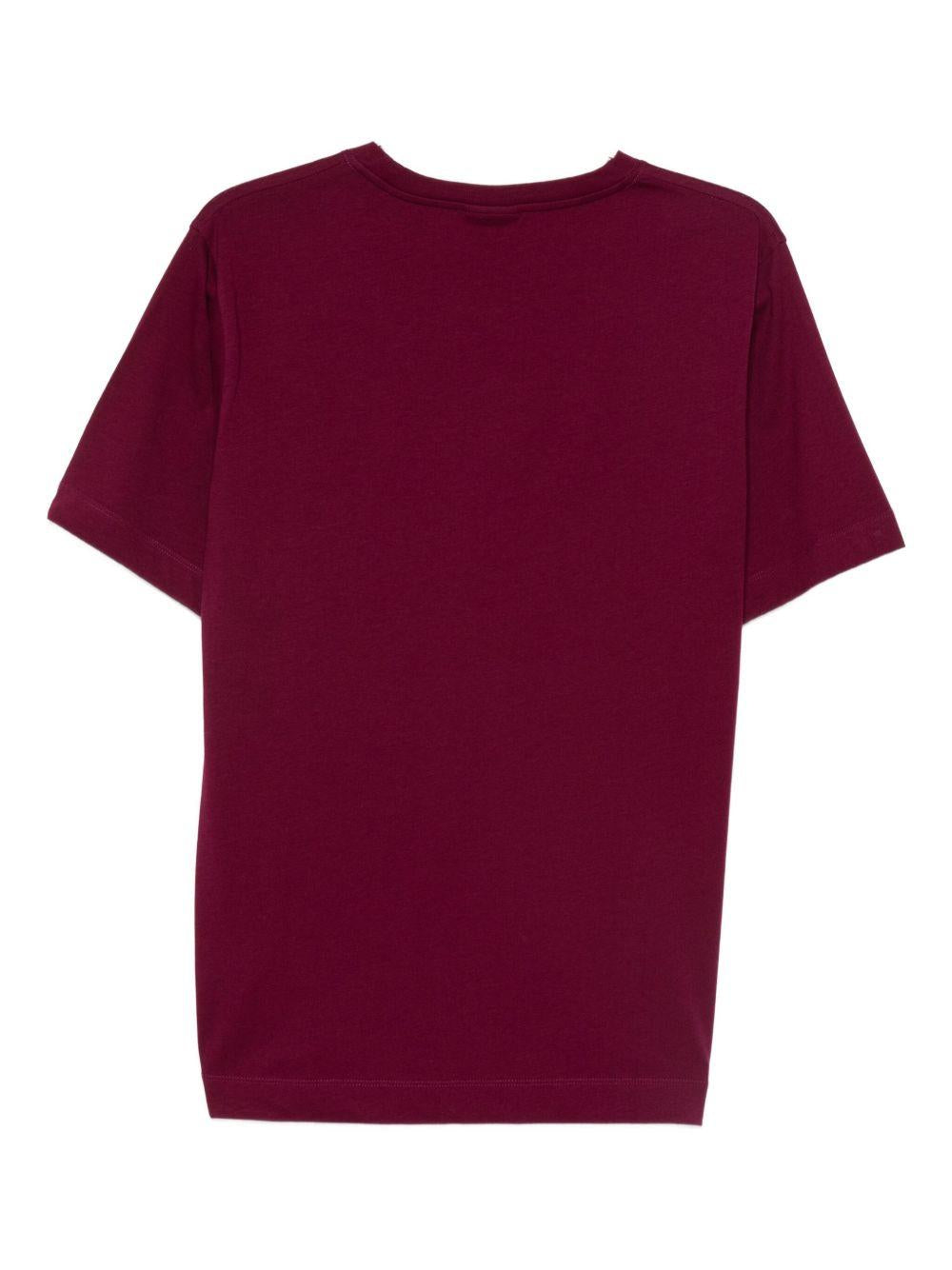 T-shirt a maniche corte hertz in bordeaux Dries van noten - uomo 