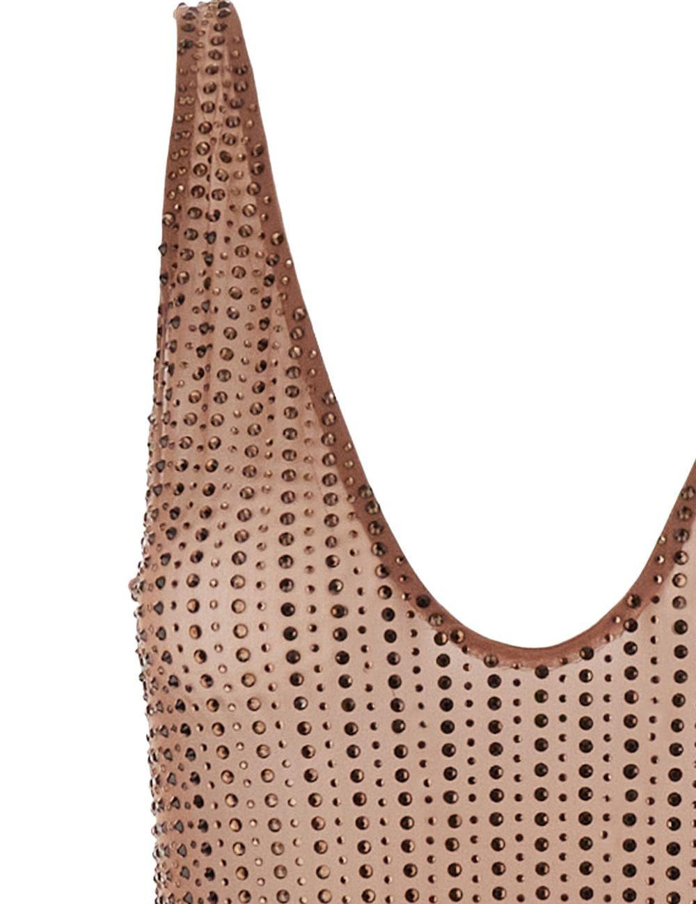 Abito con strass in marrone Venuja - donna 