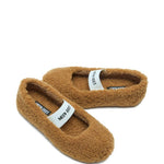 Ballerine in shearling in marrone Moon boot - donna 