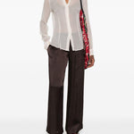 Camicia semi-trasparente cloudy in avorio Dries van noten - donna 