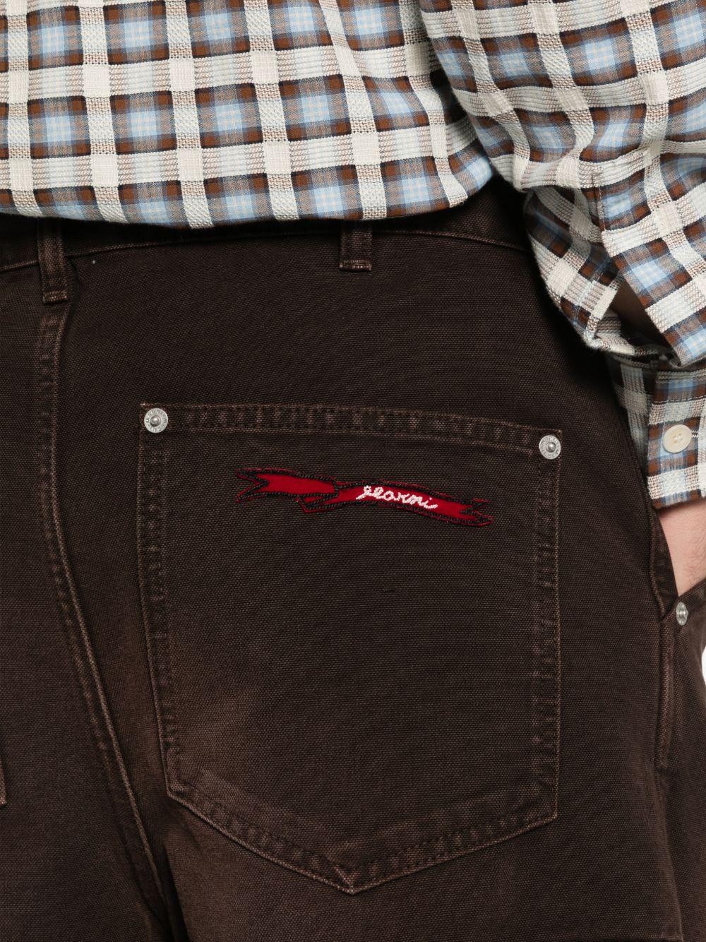 Pantaloni con tasche in marrone Marni - uomo 