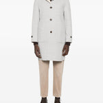 Cappotto monopetto con tasche a toppa in beige Eleventy - uomo 