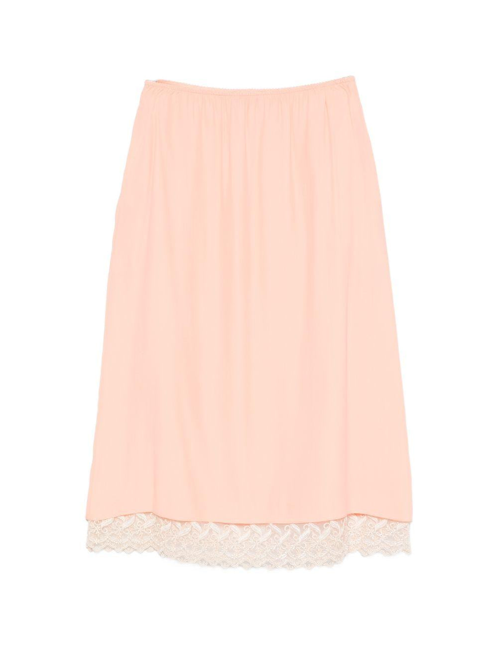 Gonna midi con orlo in pizzo rosa Simone Rocha - donna 