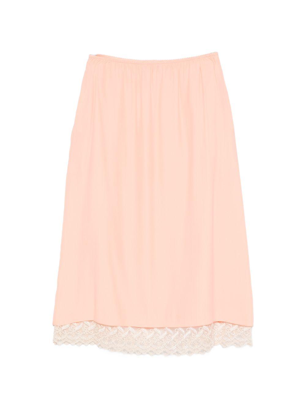 Gonna midi con orlo in pizzo rosa Simone Rocha - donna 