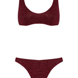 Bikini lumiere sporty in bordeaux Oséree - donna 